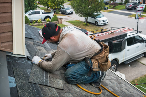 Professional Flat Roof Repair technician working in Bear Lake, PA